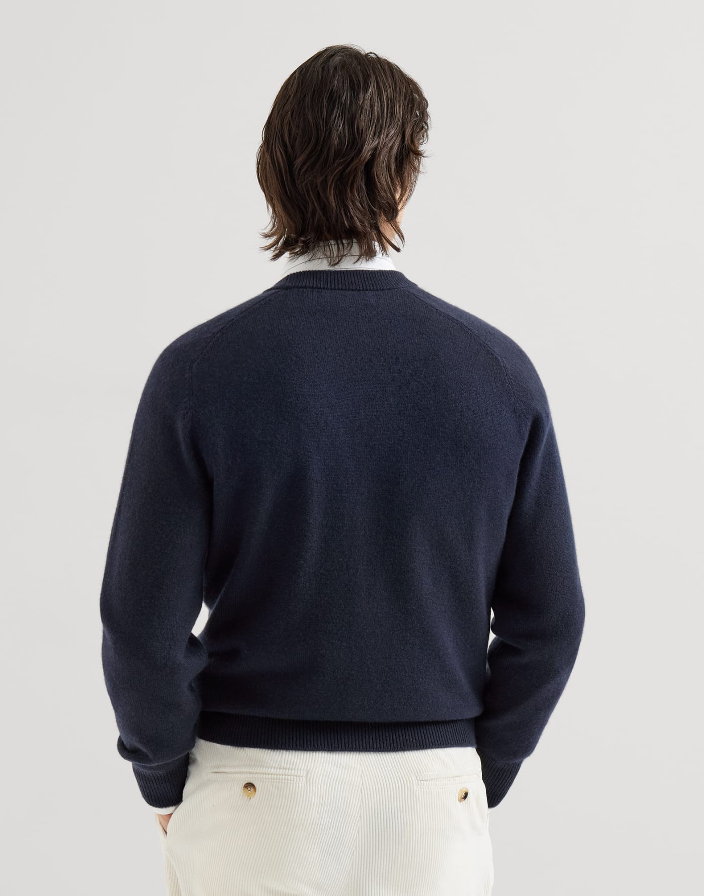Cashmere cardigan Navy Blue Man - Brunello Cucinelli