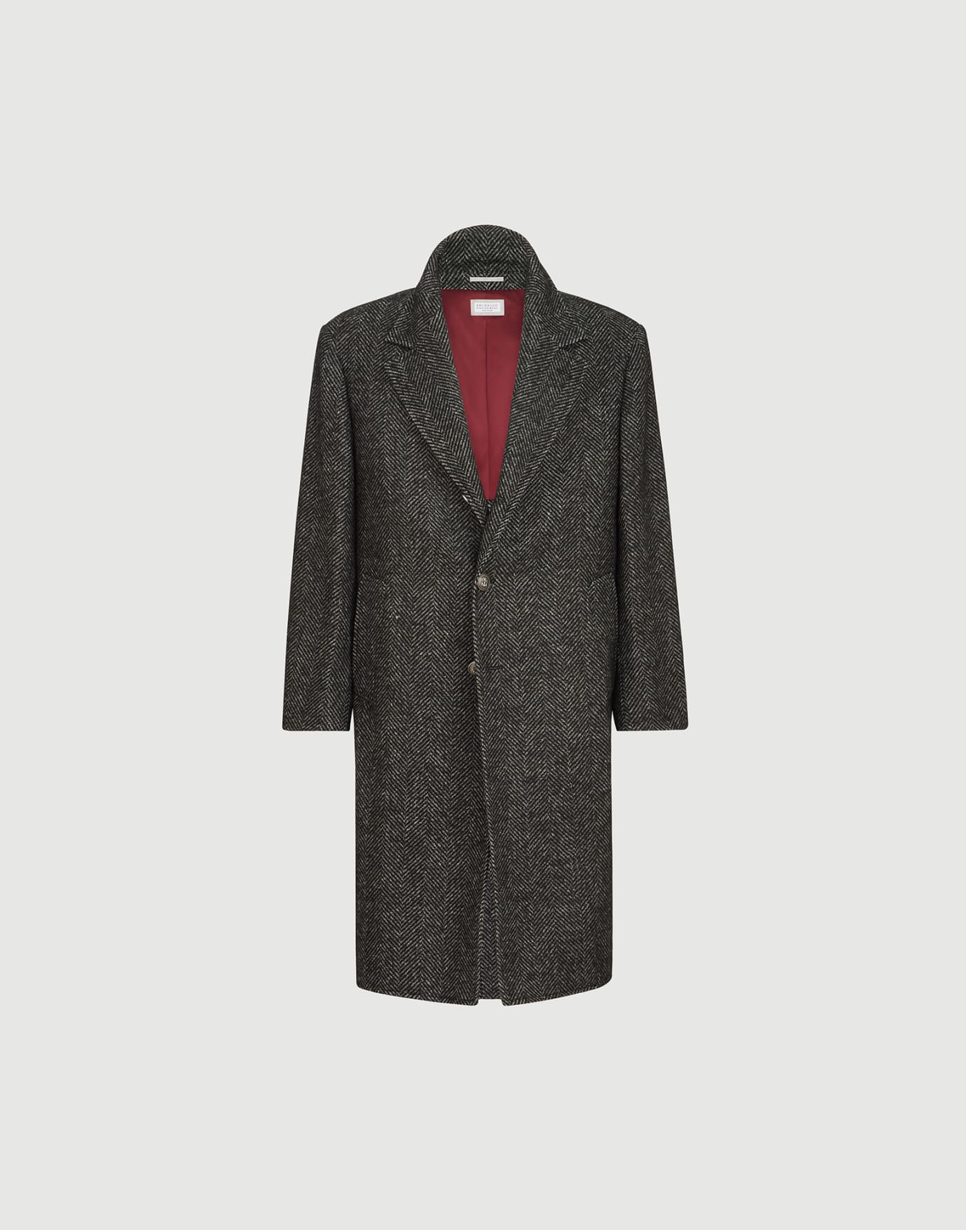 Chevron coat Dark Grey Man - Brunello Cucinelli