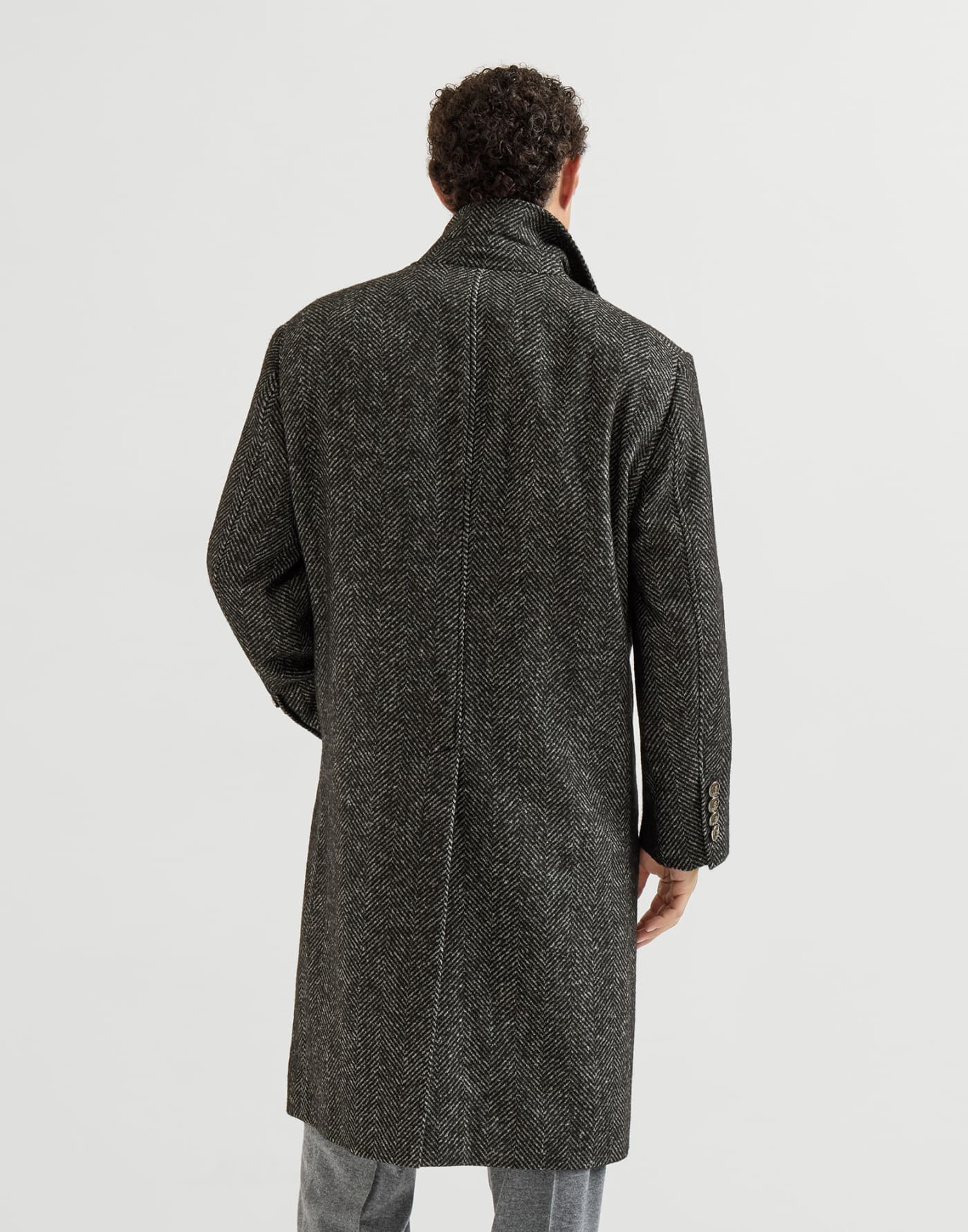 Chevron coat Dark Grey Man - Brunello Cucinelli
