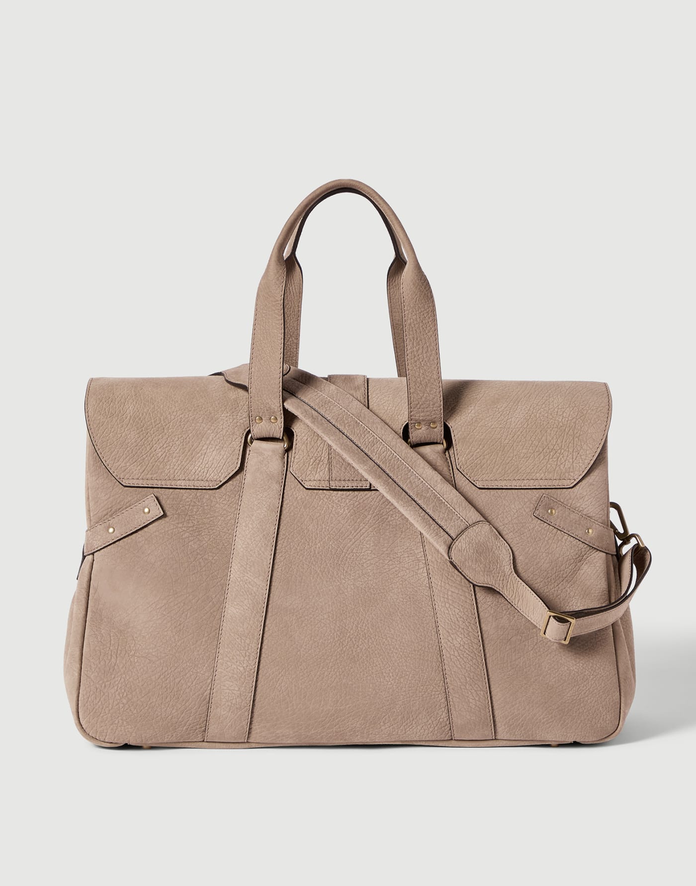 Nubuck Country Weekender bag Brown Man - Brunello Cucinelli