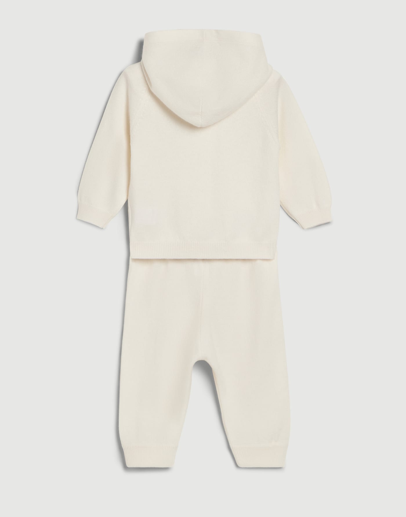 Baby Bernie knit coordinated set White / Green Baby - Brunello Cucinelli