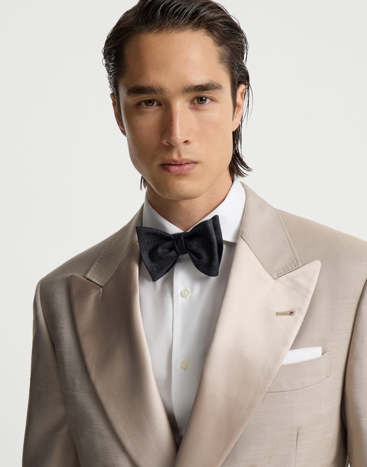 Flannel bowtie Blue Man - Brunello Cucinelli