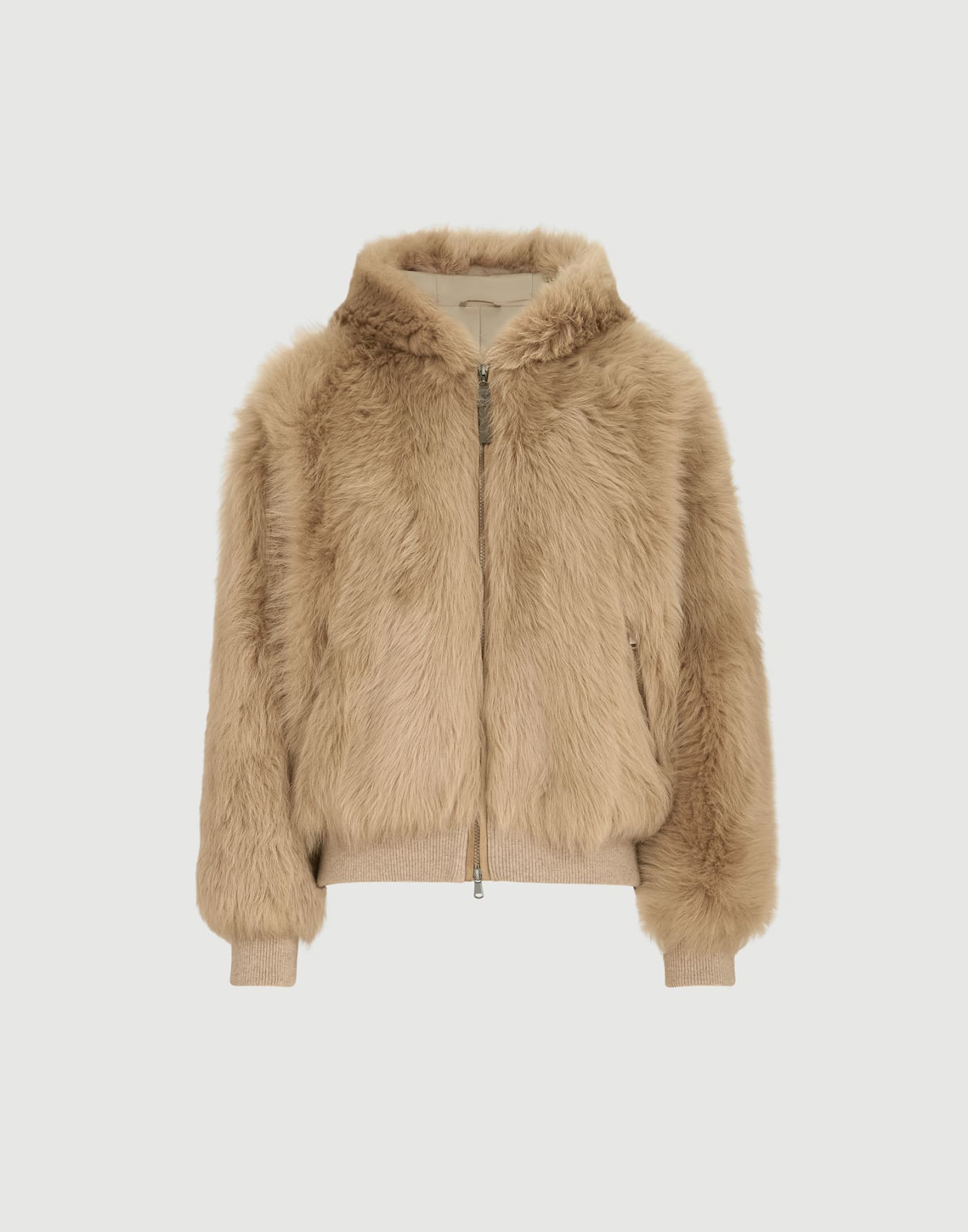 Lux shearling outerwear jacket Honey Woman - Brunello Cucinelli