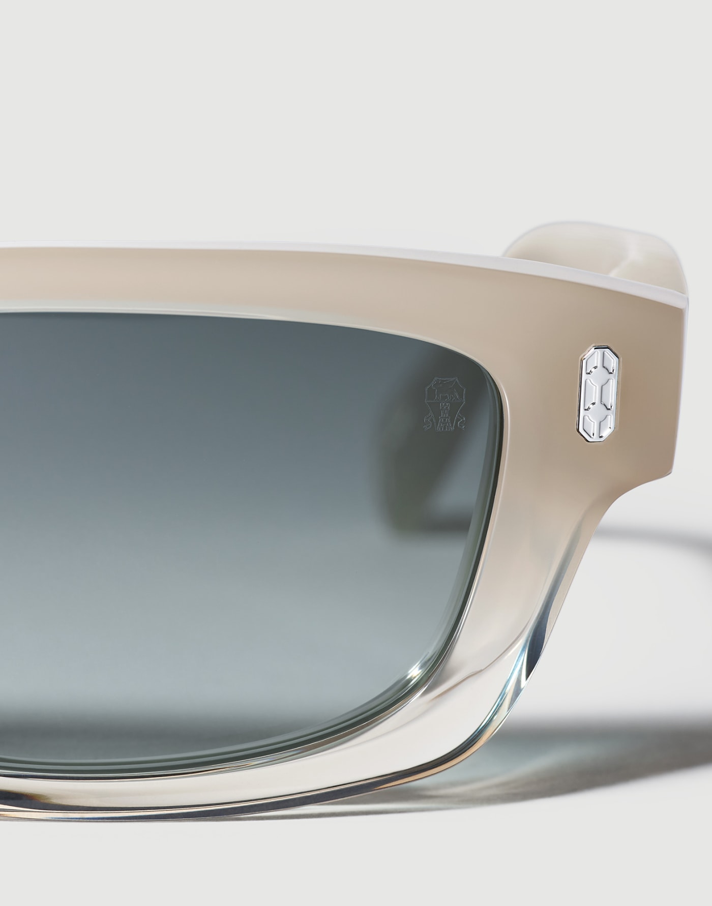 Lunettes de soleil Fedra en acétate Beige Clair Lunettes - Brunello Cucinelli