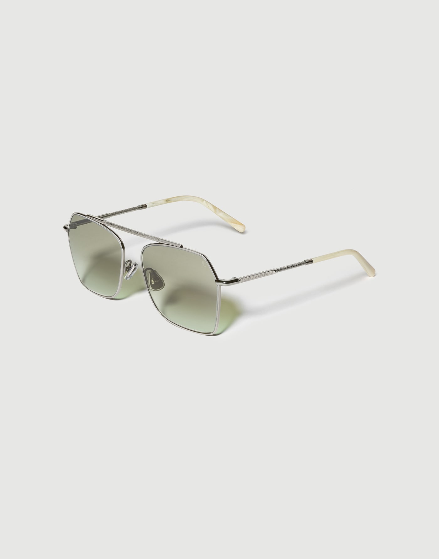 Geometric titanium sunglasses Anthracite Eyewear - Brunello Cucinelli