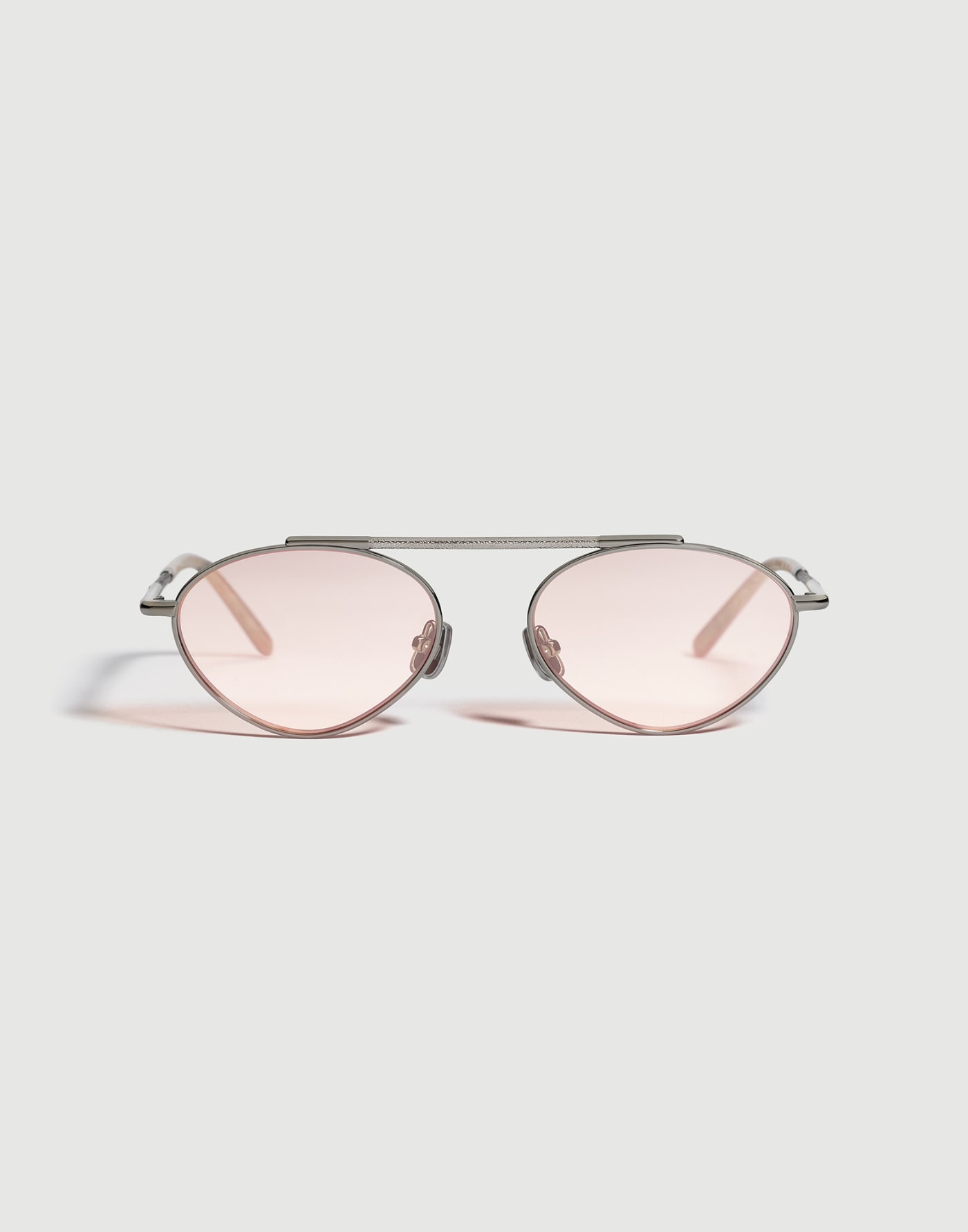 Oval titanium aperitif frame Anthracite Eyewear - Brunello Cucinelli