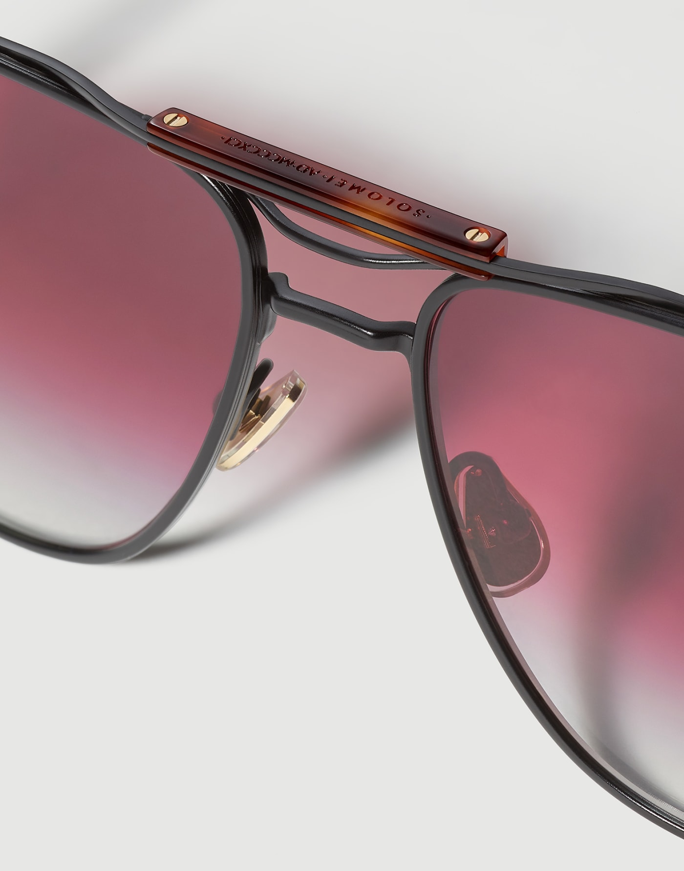 Square titanium sunglasses Black Eyewear - Brunello Cucinelli