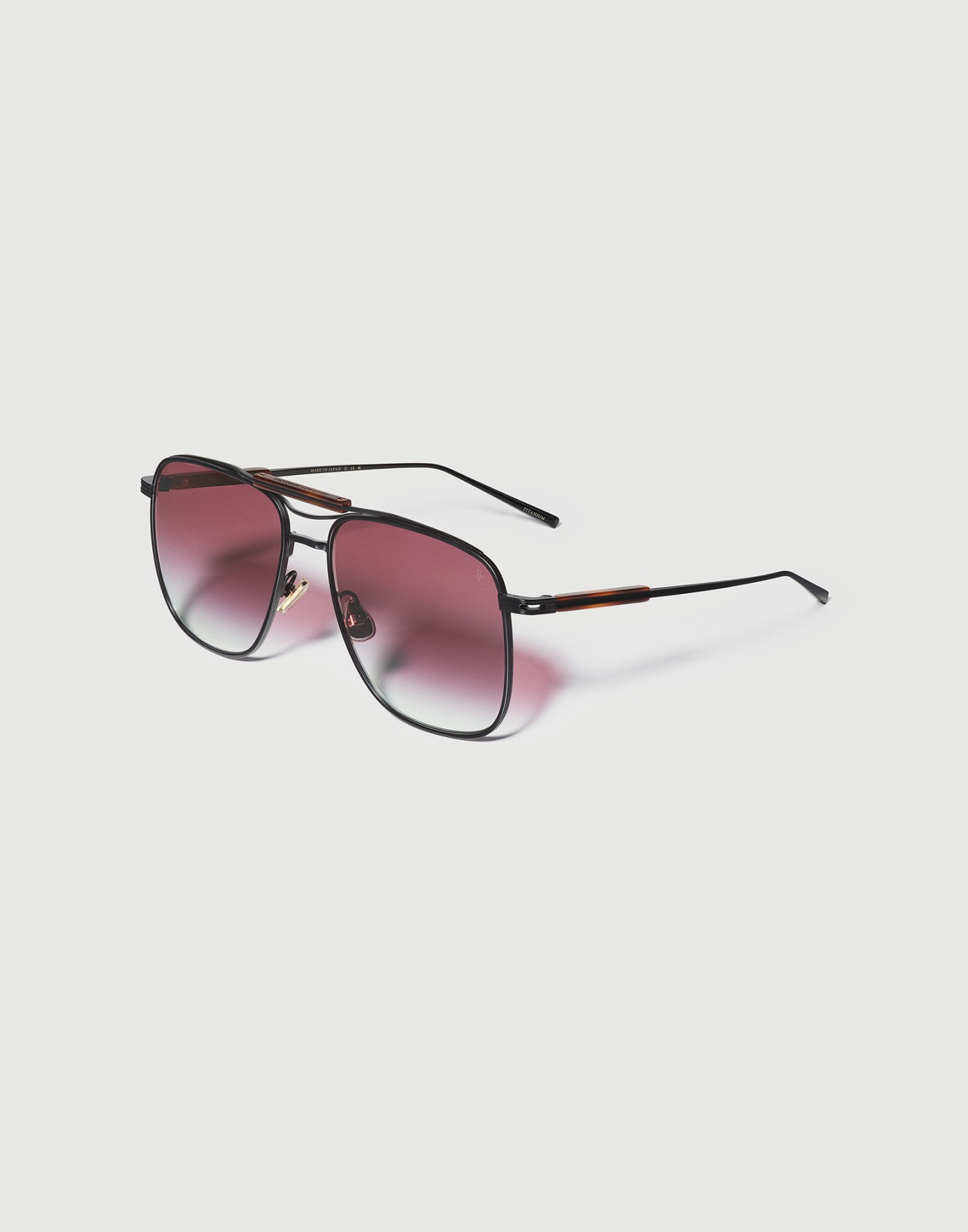 Square titanium sunglasses Black Eyewear - Brunello Cucinelli