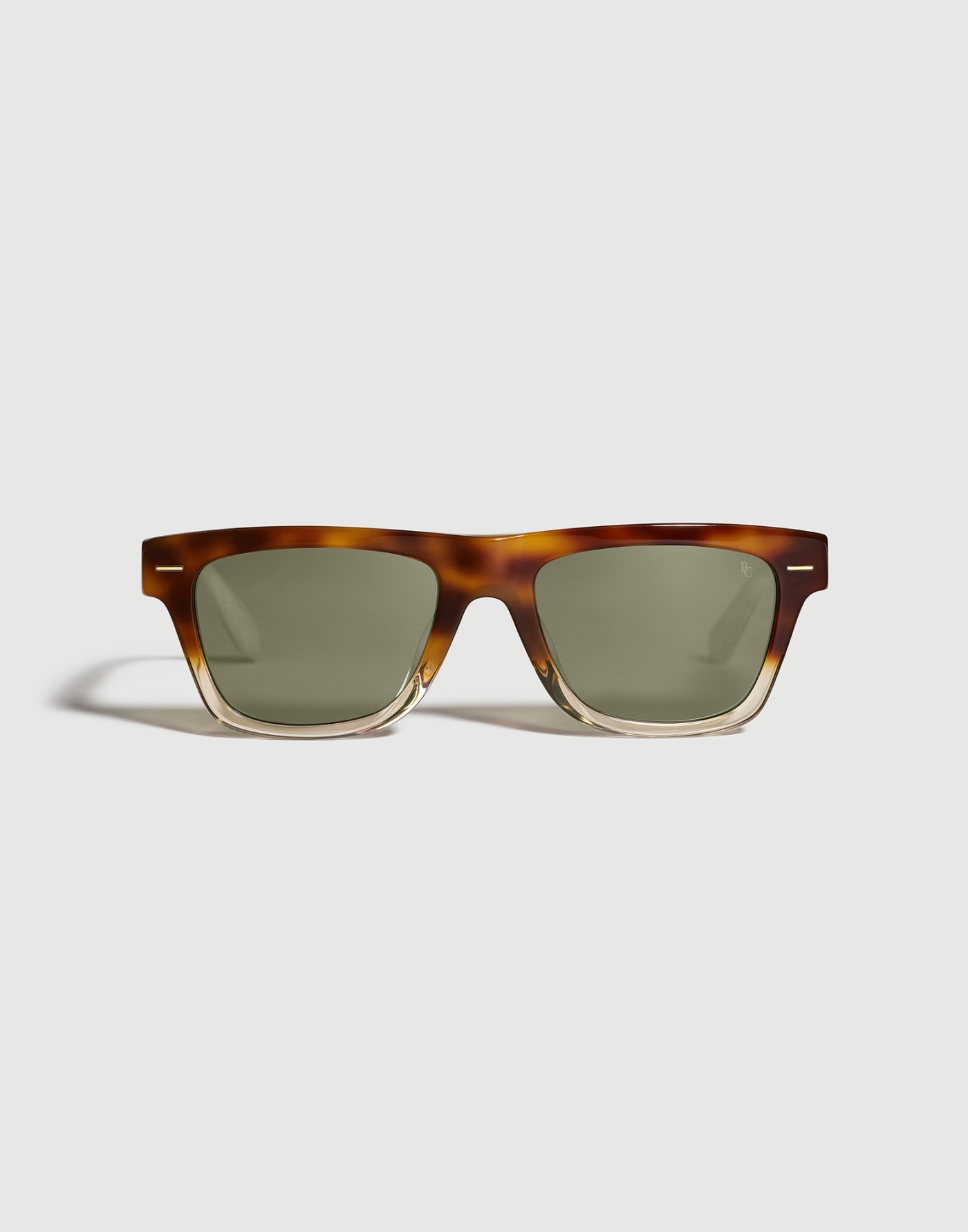 Rectangular acetate sunglasses Brown / White Eyewear - Brunello Cucinelli
