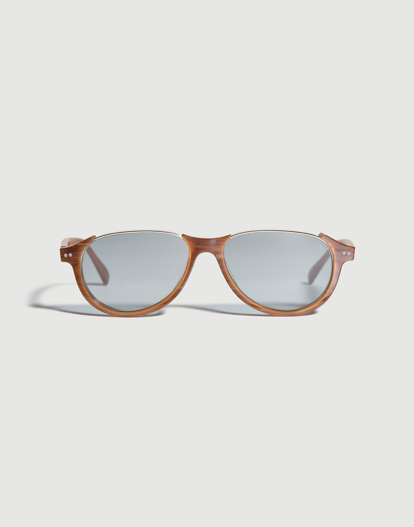 Orfeo 18k gold-plated sunglasses White / Brown Eyewear - Brunello Cucinelli