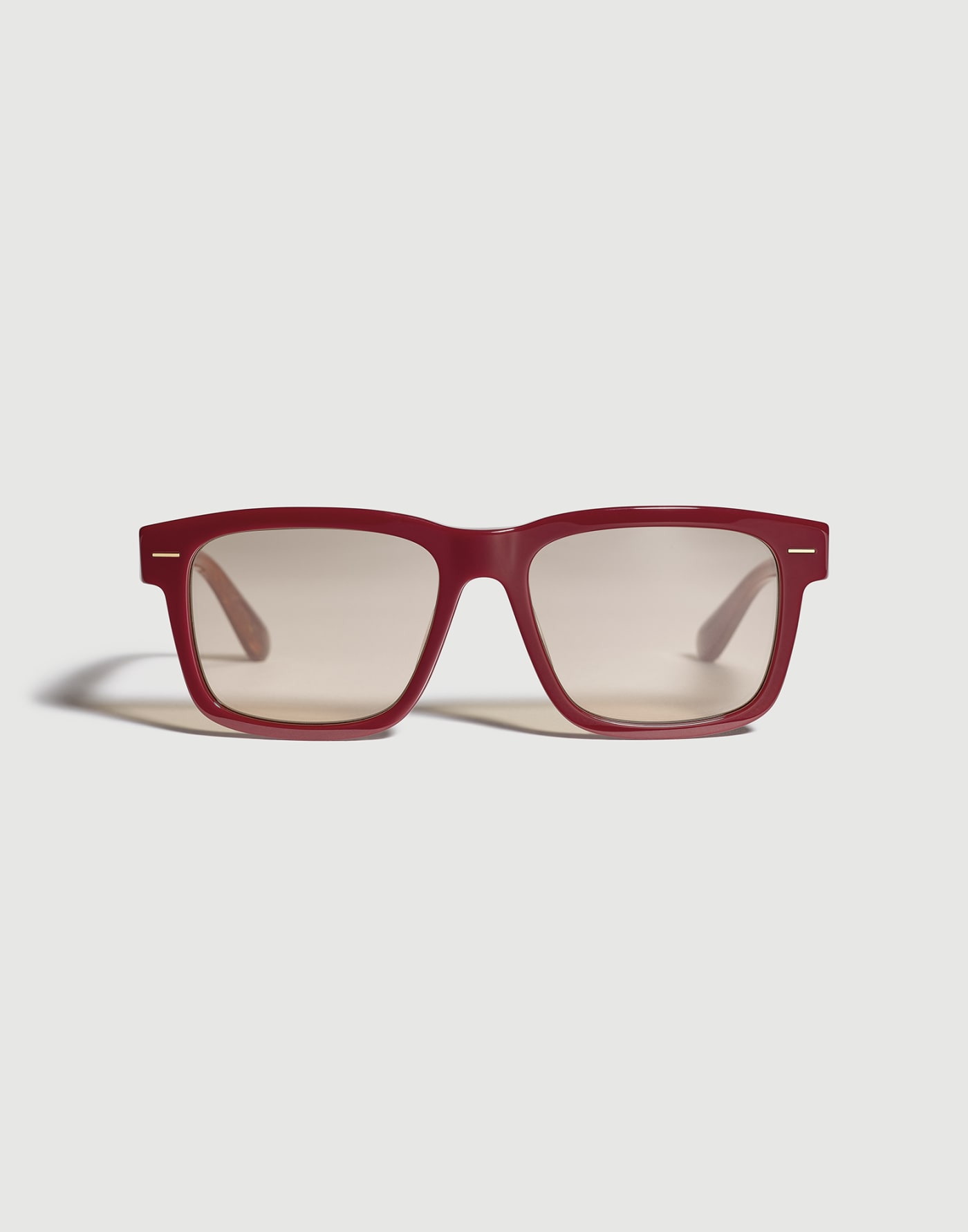 Square acetate aperitif frame Bordeaux Eyewear - Brunello Cucinelli