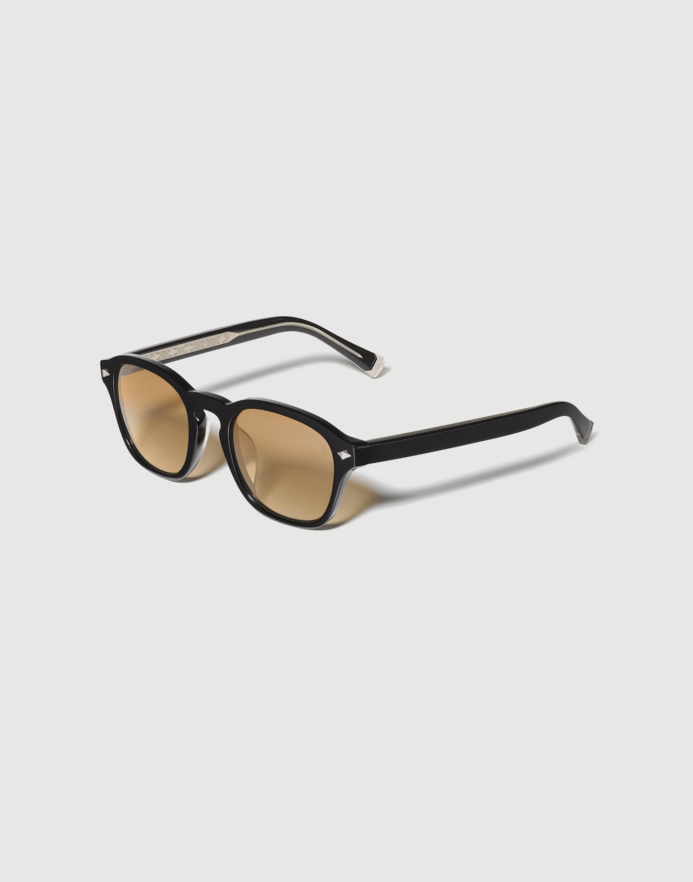 Panto acetate sunglasses Black Eyewear - Brunello Cucinelli