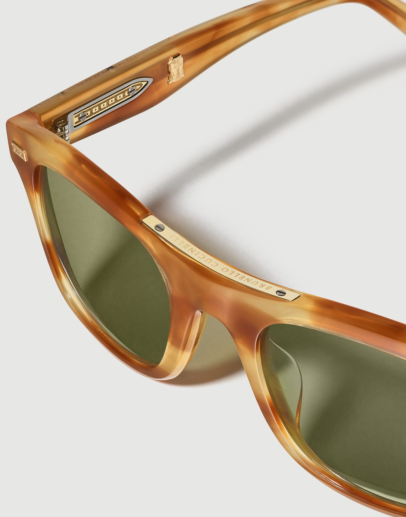 Mr. Brunello Goldcraft with gold Havana Eyewear - Brunello Cucinelli