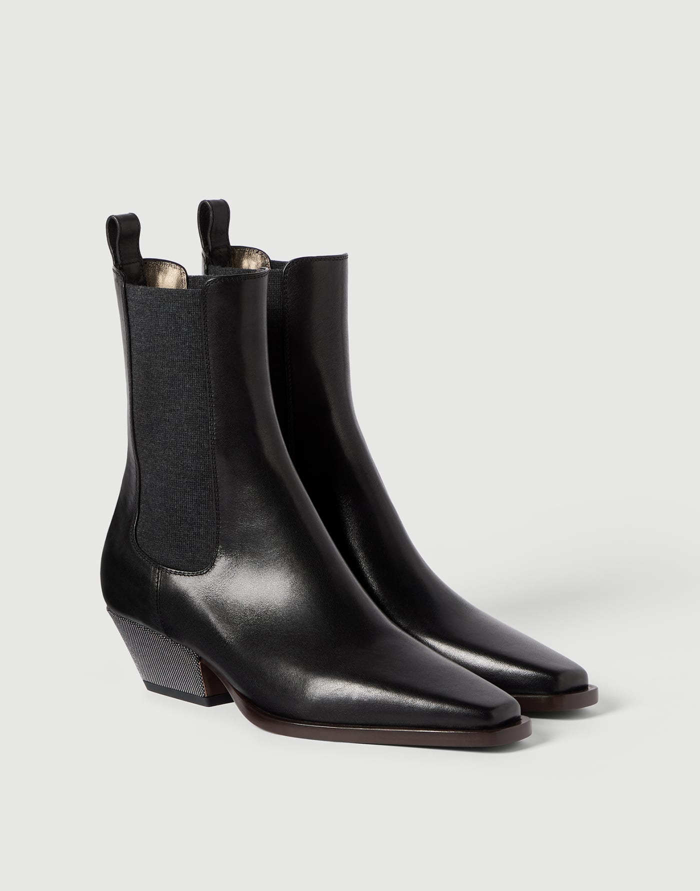 Leather Chelsea boots Black Woman - Brunello Cucinelli