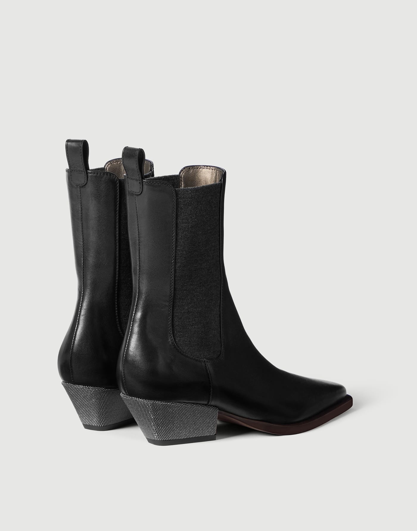 Leather Chelsea boots Black Woman - Brunello Cucinelli