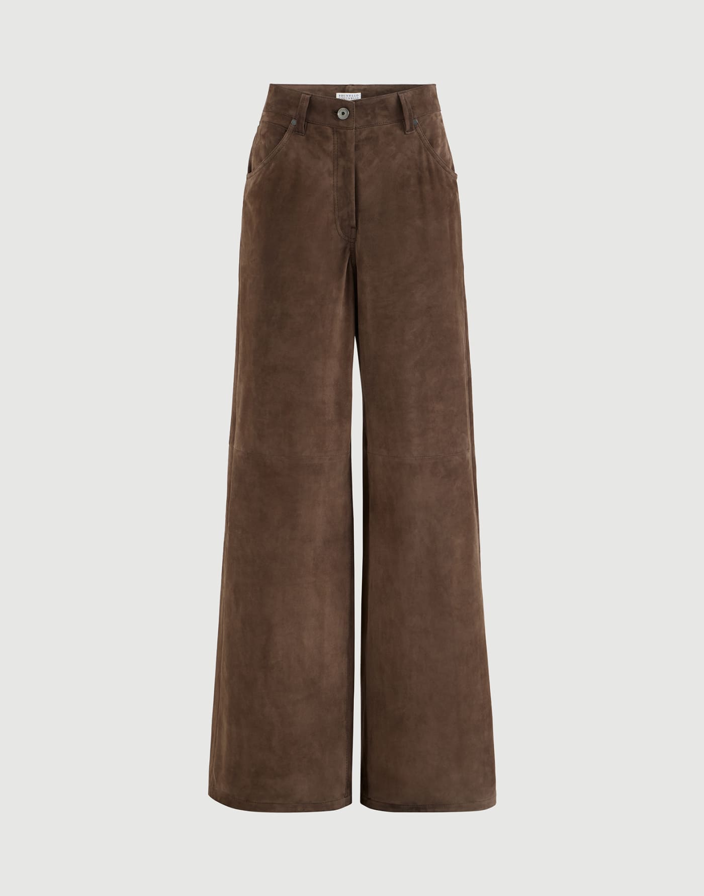 Baggy trousers with monili Rust Brown Woman - Brunello Cucinelli