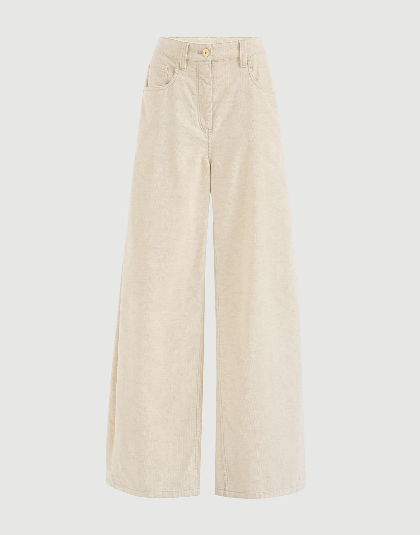 Wide trousers Ecru Woman - Brunello Cucinelli