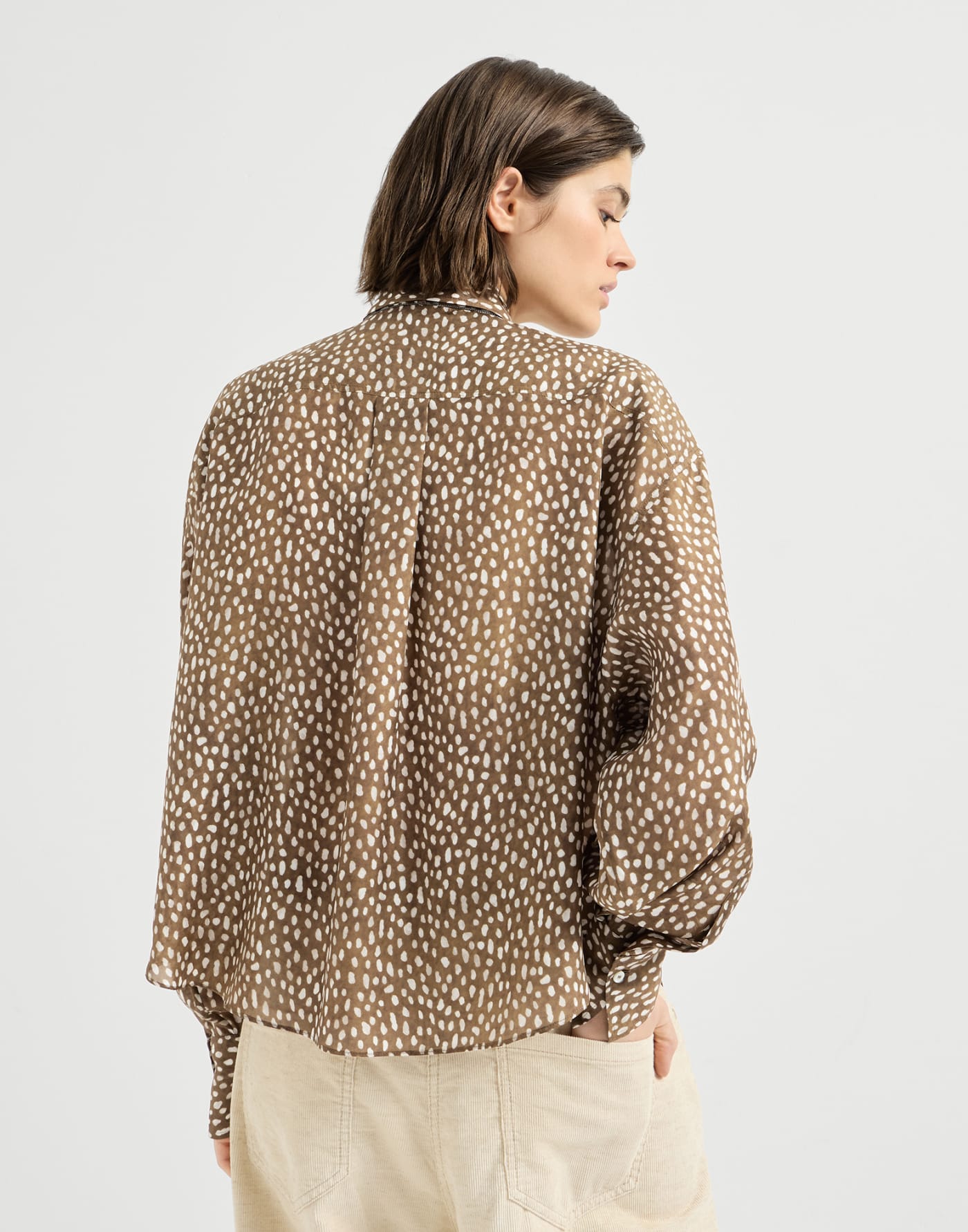 Pongee shirt Dattero Woman - Brunello Cucinelli