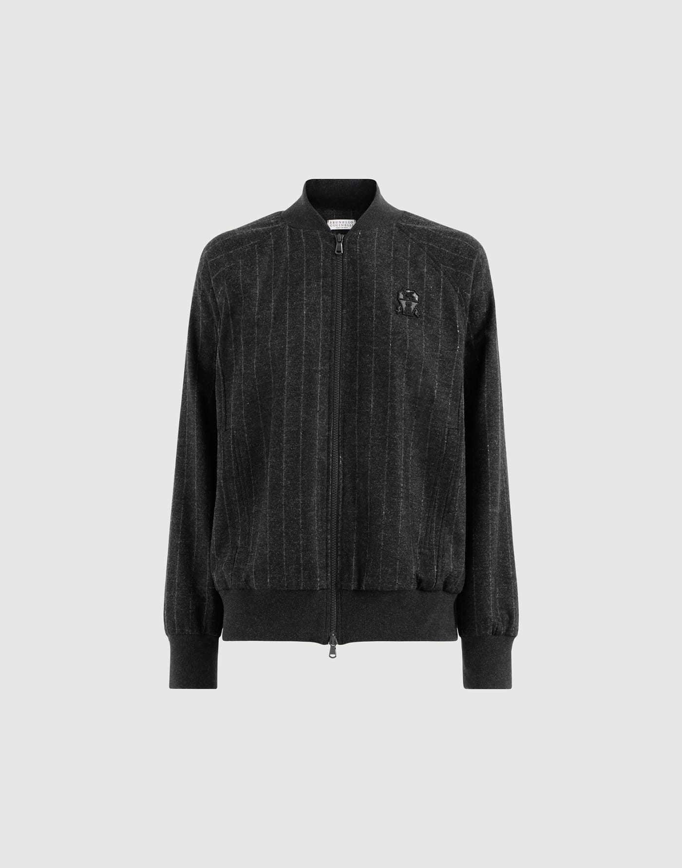 Sweatshirt with logo Anthracite Woman - Brunello Cucinelli