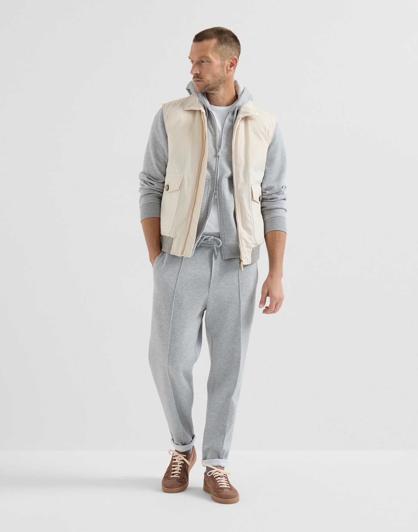 Suede sneakers Brown Man - Brunello Cucinelli
