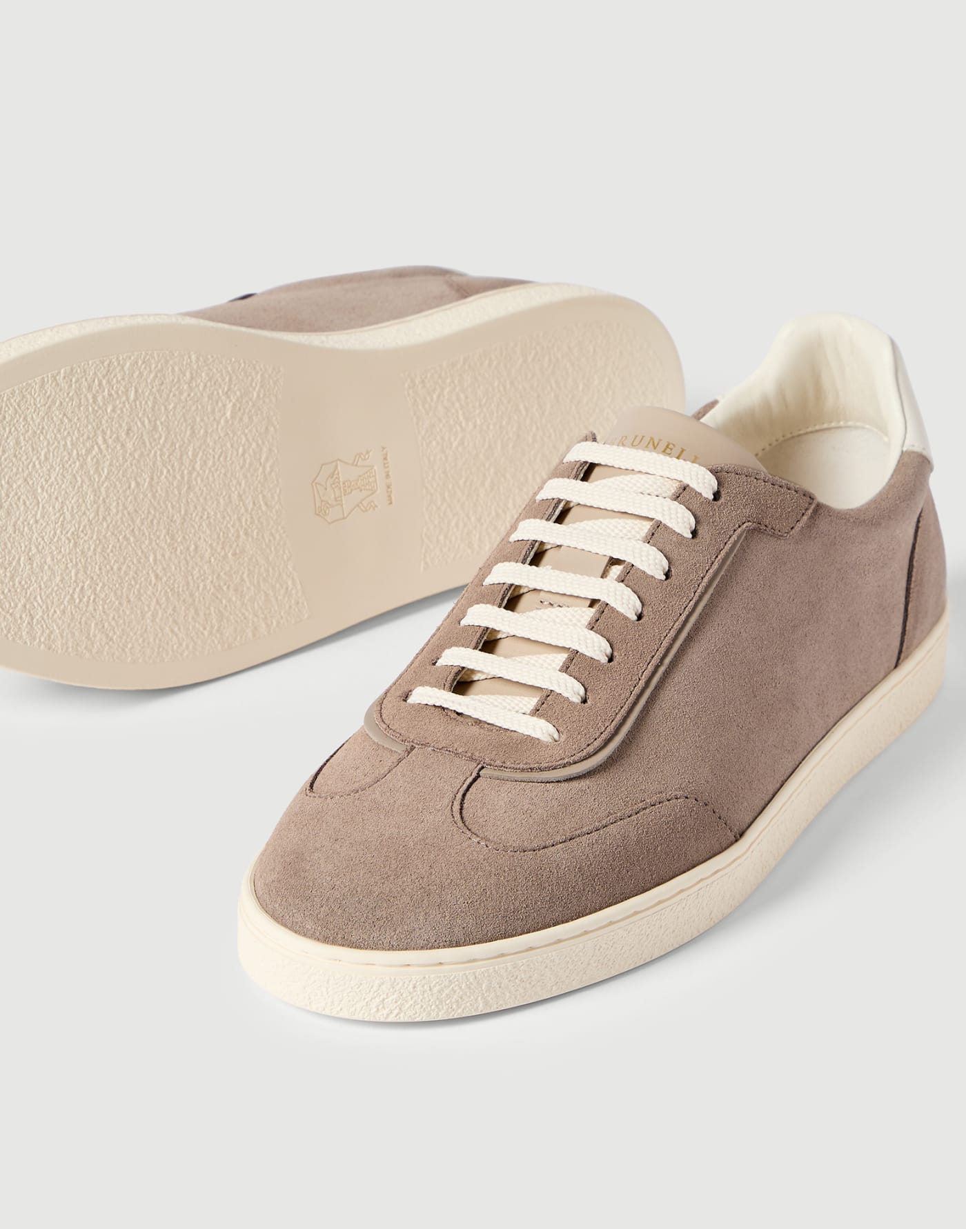 Suede sneakers Beige Man - Brunello Cucinelli
