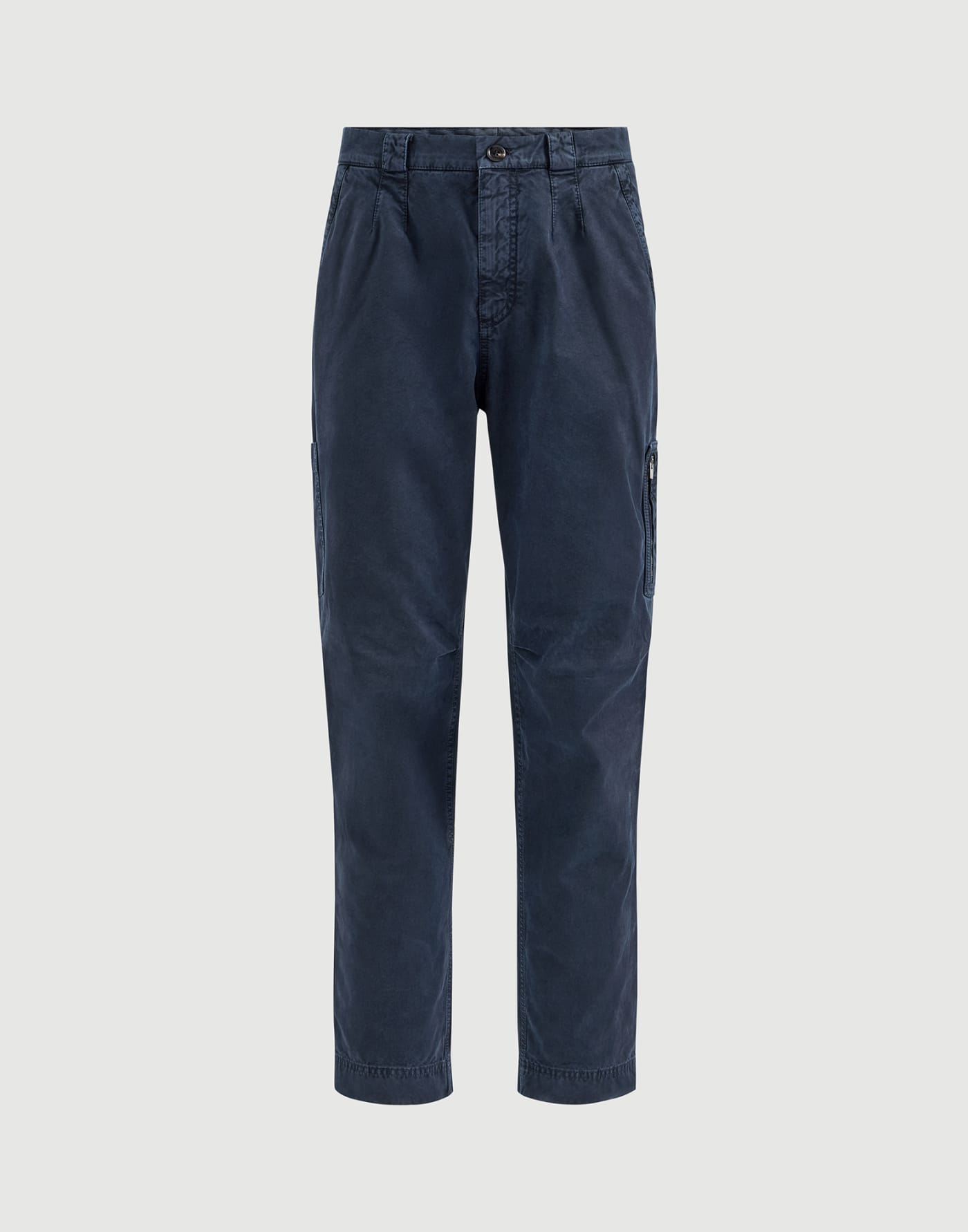 Gabardine trousers Navy Blue Man - Brunello Cucinelli