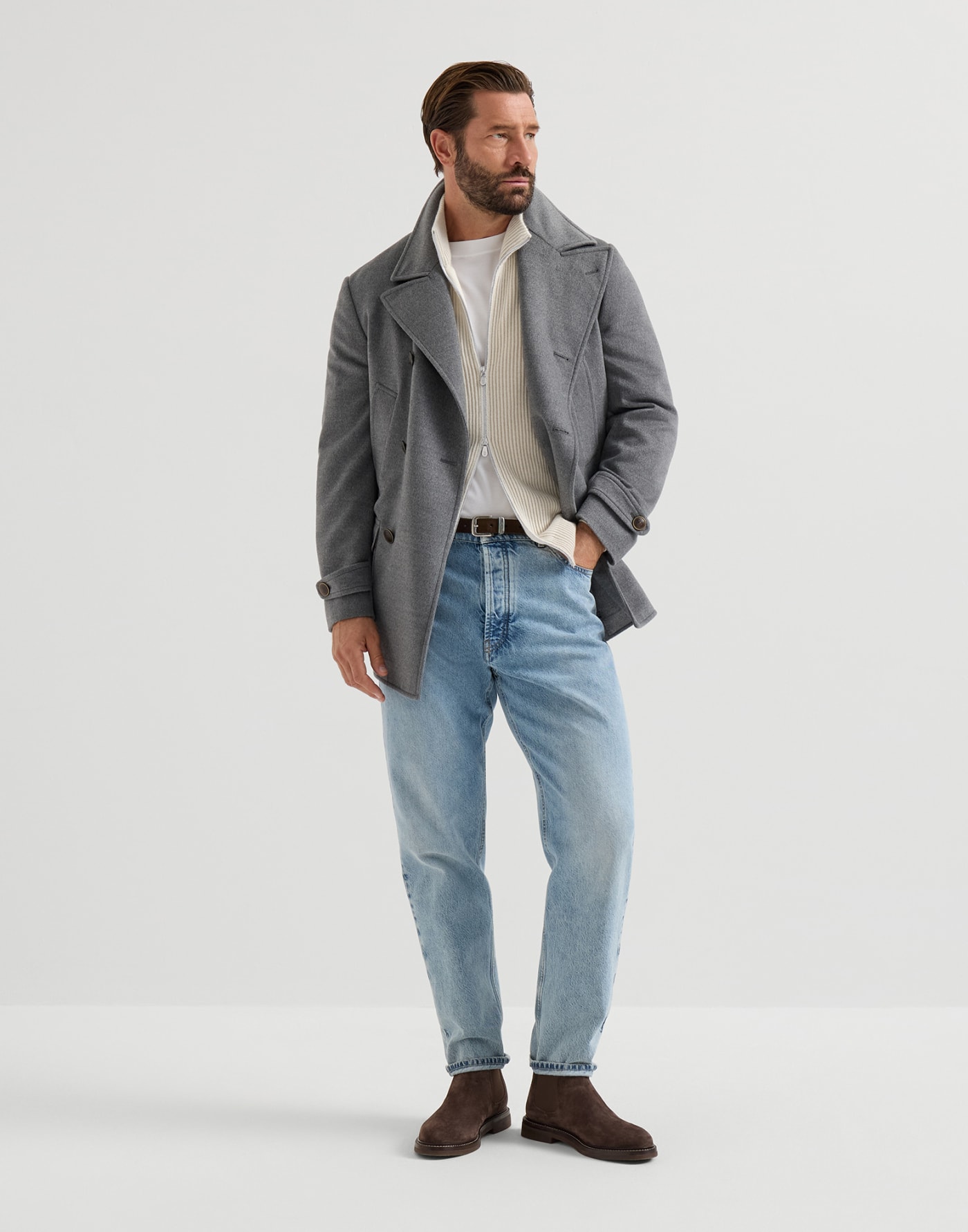 Cardigan aus Kaschmir-Vanisé Panama Herren - Brunello Cucinelli