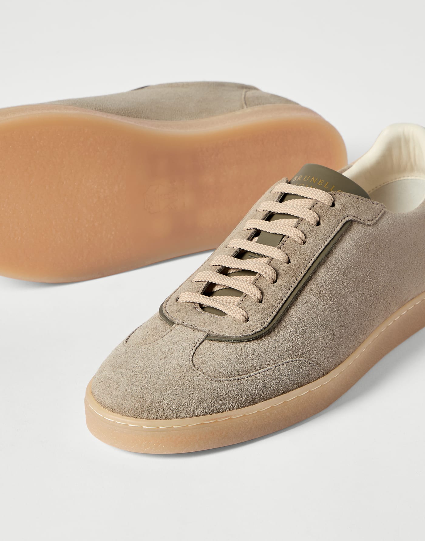 Sneakers en daim Militaire Homme - Brunello Cucinelli