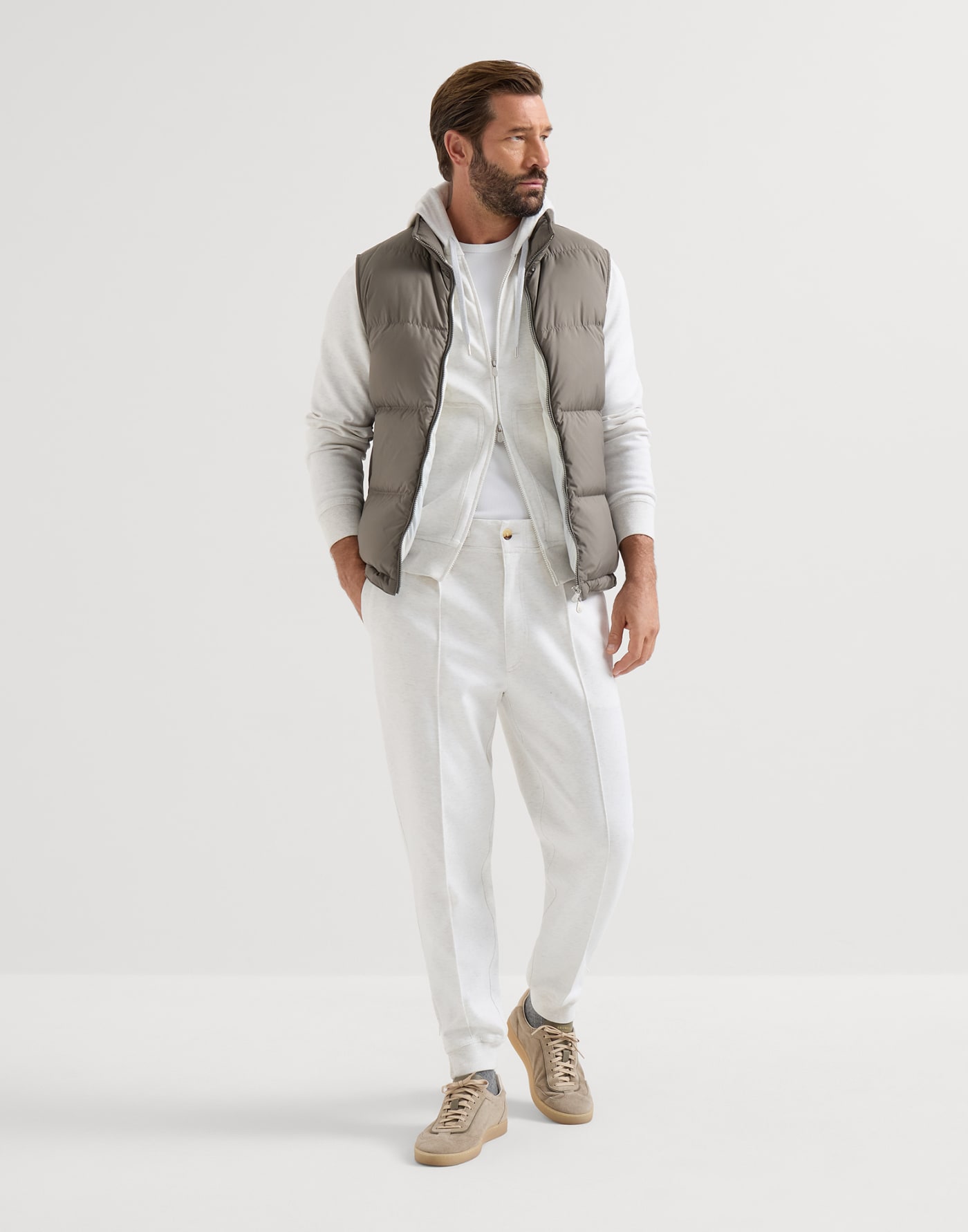 Sneakers en daim Militaire Homme - Brunello Cucinelli