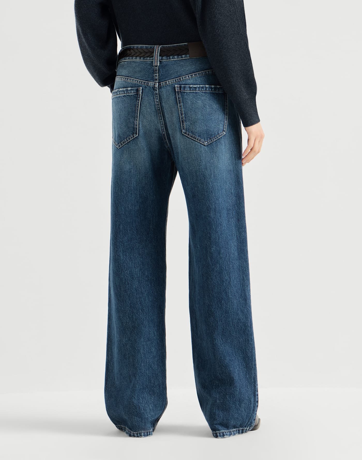 Contemporary Loose trousers Denim Woman - Brunello Cucinelli