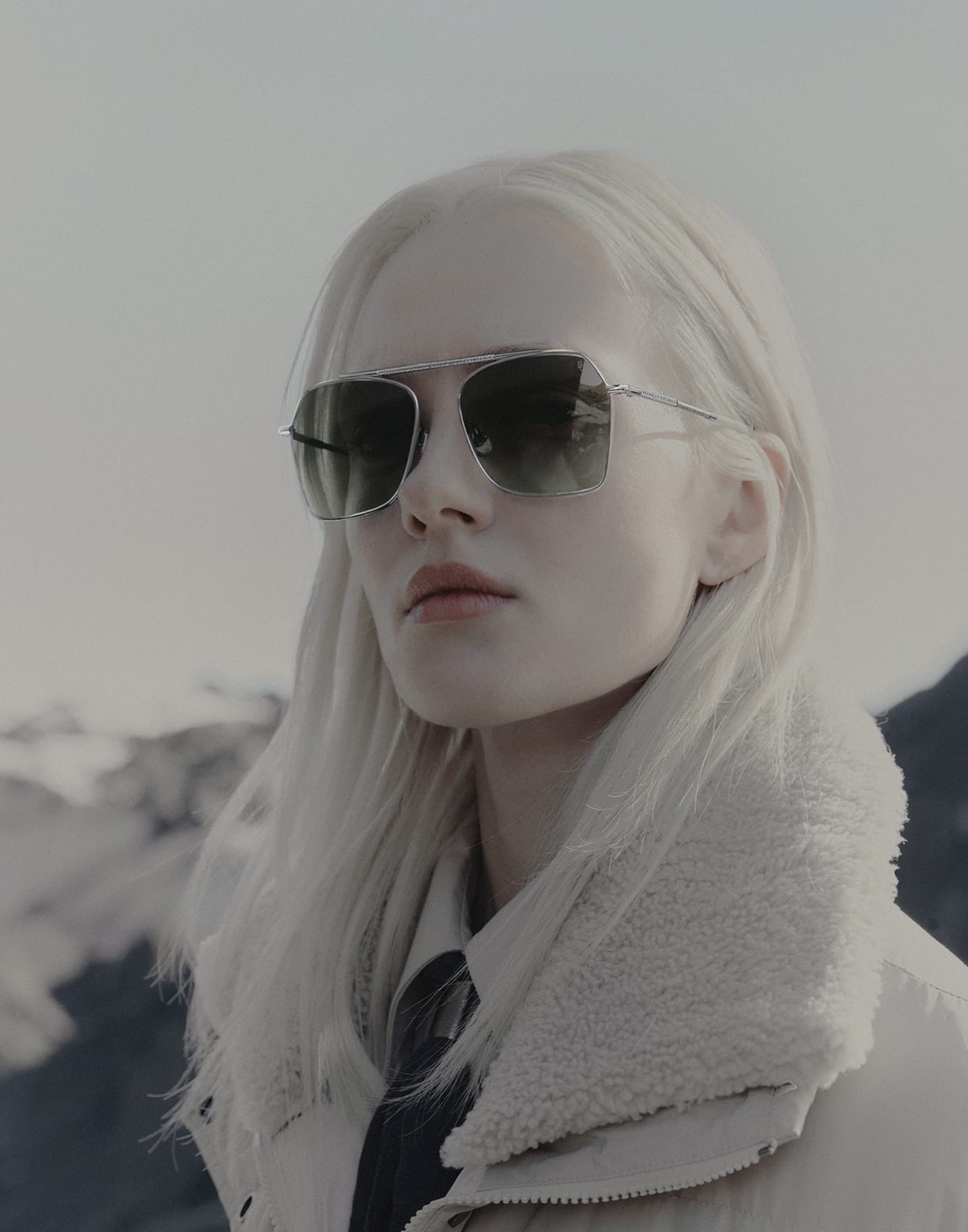 Geometric titanium sunglasses Anthracite Eyewear - Brunello Cucinelli