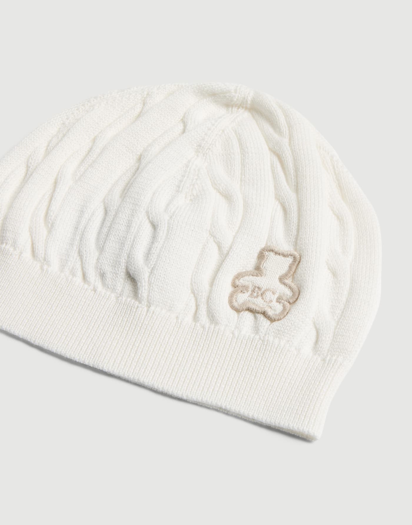 Bernie Baby knit beanie White / Beige Baby - Brunello Cucinelli