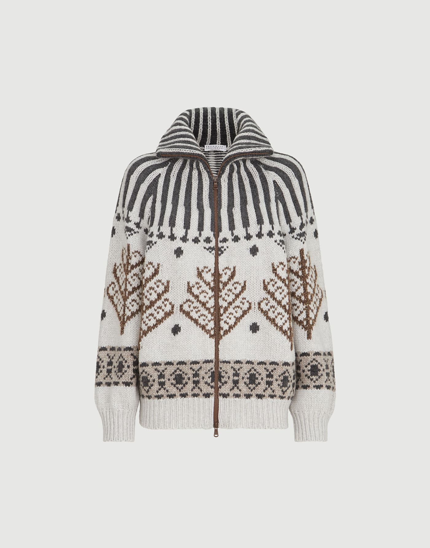 Nordic heritage cardigan Pearl Woman - Brunello Cucinelli