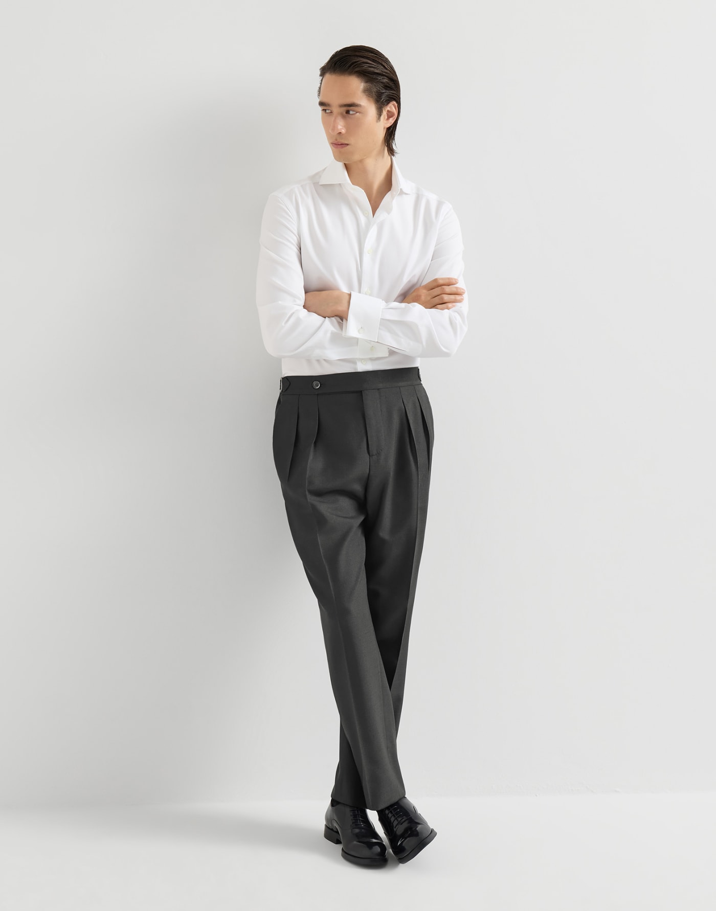 Double-pleated tuxedo trousers Sand Man - Brunello Cucinelli
