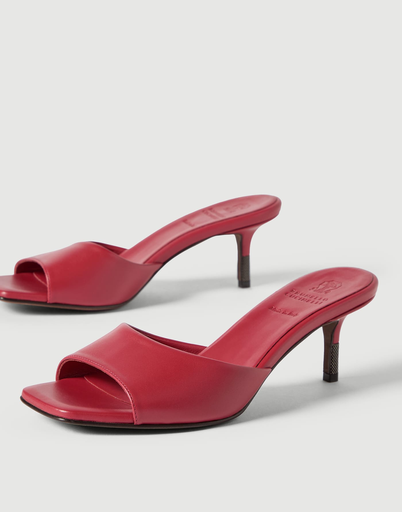 Nappa leather city heels Red Woman - Brunello Cucinelli