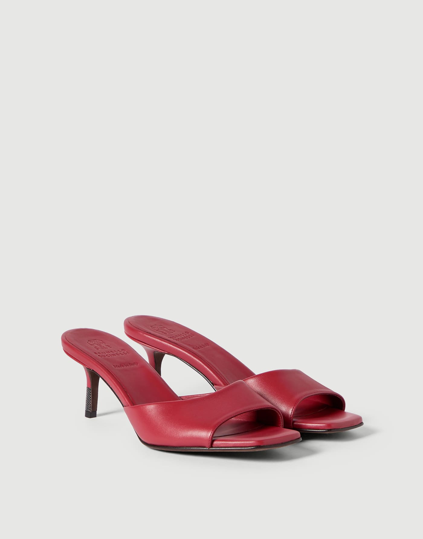 Nappa leather city heels Red Woman - Brunello Cucinelli