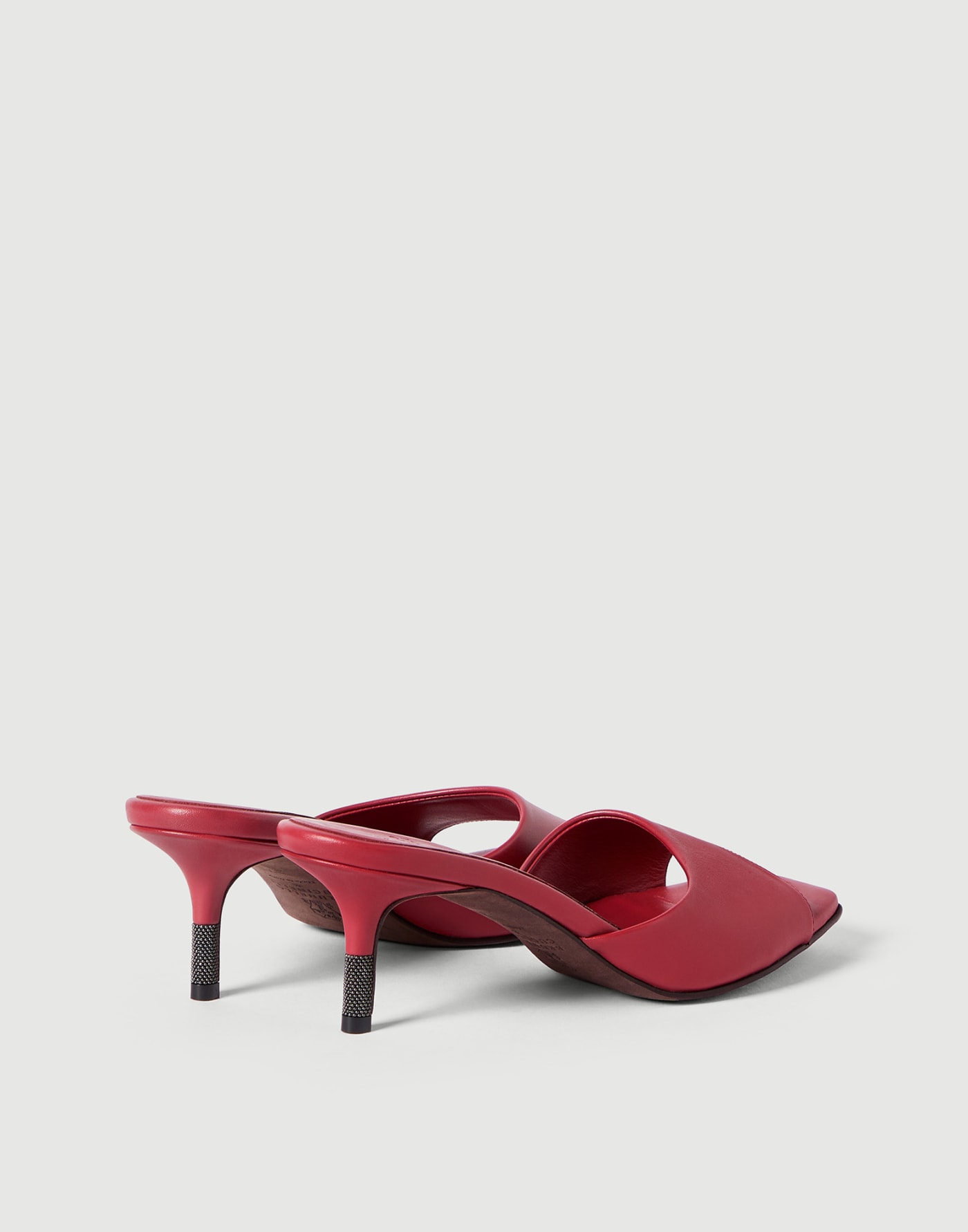 Nappa leather city heels Red Woman - Brunello Cucinelli