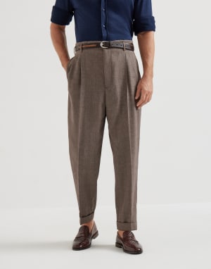 Chevron trousers Hazelnut Man - Brunello Cucinelli