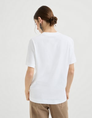 Cotton jersey T-shirt White Woman - Brunello Cucinelli