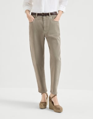Pantalón Baggy Tapered Militar Mujer - Brunello Cucinelli