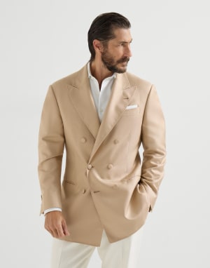 Blazer Esmoquin Camello Hombre - Brunello Cucinelli
