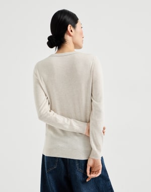 Maglia in cashmere Oyster Donna - Brunello Cucinelli