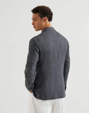 Blazer con botones metálicos Gris Oscuro Hombre - Brunello Cucinelli