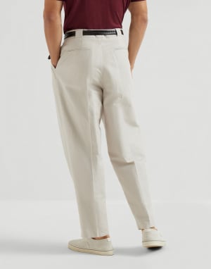 Cotton and linen trousers Yuta Man - Brunello Cucinelli