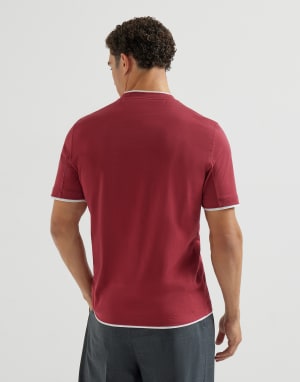 T-shirt with faux-layering Cherry Man - Brunello Cucinelli