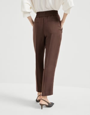 Baggy-Pants Kakao Damen - Brunello Cucinelli