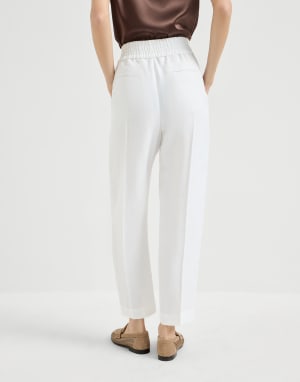 Pantalon Baggy Blanc Femme - Brunello Cucinelli
