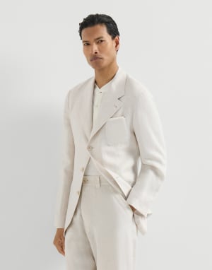 Chevron unlined blazer Shell Man - Brunello Cucinelli