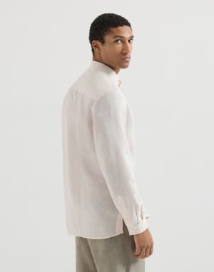 Camisa con cuello mao Panamá Hombre - Brunello Cucinelli