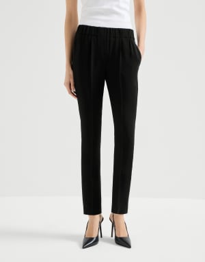 Hose „Tailored Jogger“ Schwarz Damen - Brunello Cucinelli